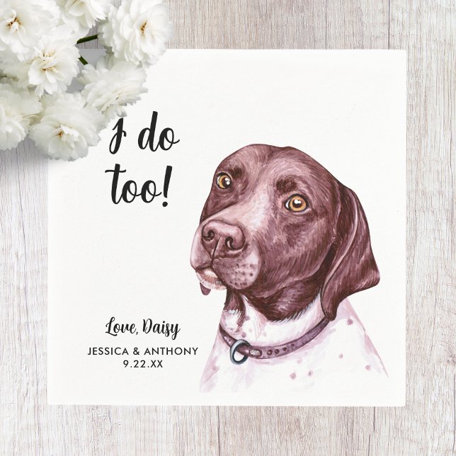 Dog Wedding Cocktail Napkins  (Creator Uploaded)