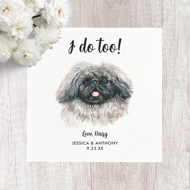 Dog Wedding Cocktail Napkins (Creator Uploaded)