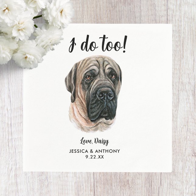 Dog Wedding Cocktail Napkins (Creator Uploaded)