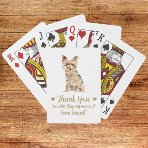 Dog Wedding Favor Playing Cards