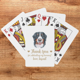 Dog Wedding Favour Playing Cards