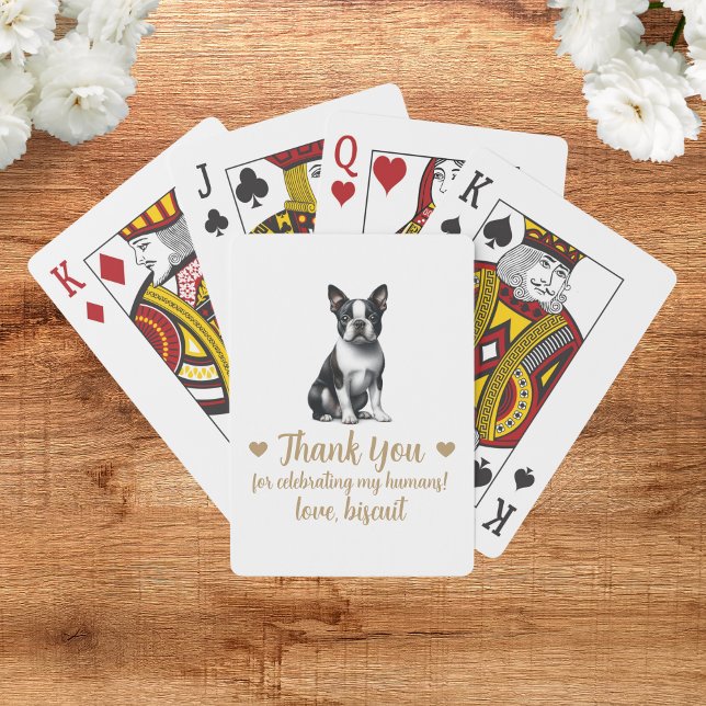 Dog Wedding Favour Playing Cards (Creator Uploaded)