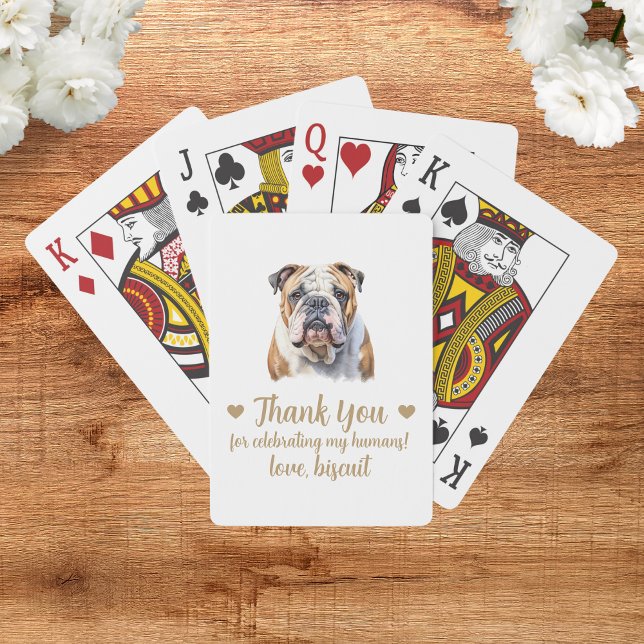 Dog Wedding Favour Playing Cards (Creator Uploaded)