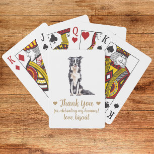 Dog Wedding Favour Playing Cards