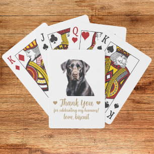 Dog Wedding Favour Playing Cards