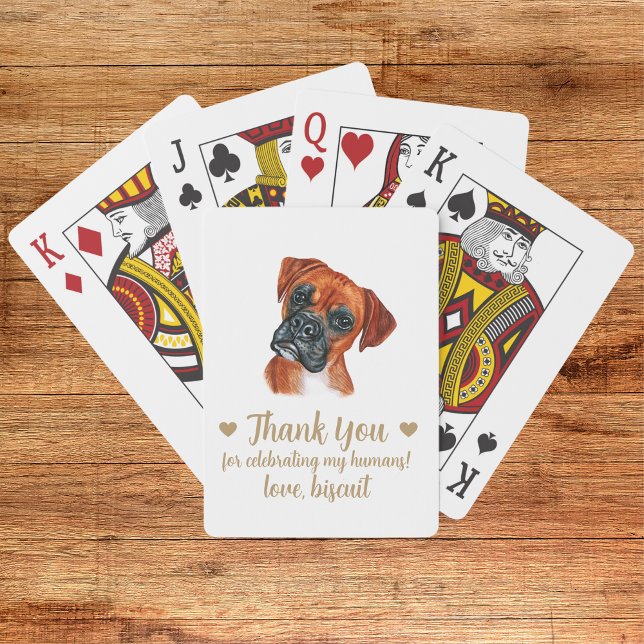 Dog Wedding Favour Playing Cards (Creator Uploaded)
