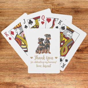 Dog Wedding Favour Playing Cards