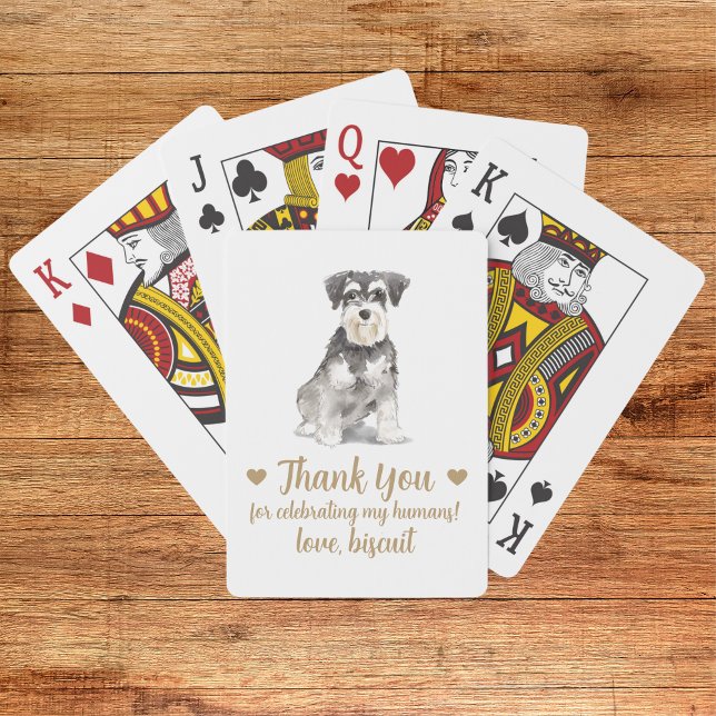 Dog Wedding Favour Playing Cards (Creator Uploaded)