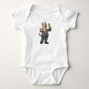 Dog Wedding Groom Wedding ring Baby Bodysuit