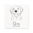 Dog Wedding Personalized Cheers Labrador Cocktail