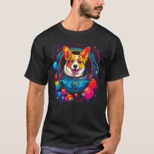Dog Welsh Corgi Astronaut T-Shirt