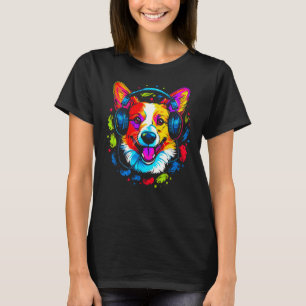 Dog Welsh Corgi DJ T-Shirt