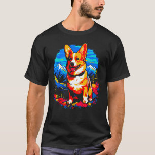 Dog Welsh Corgi Hiking T-Shirt