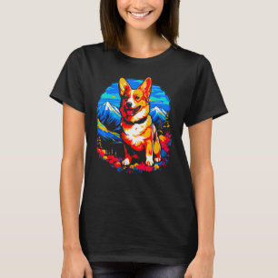Dog Welsh Corgi Hiking T-Shirt