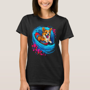 Dog Welsh Corgi Surfer T-Shirt