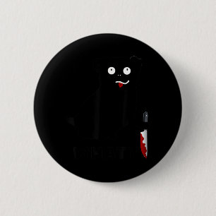 Dog What_ Funny Black Pug Tee Murderous Pug With 2 Inch Round Button