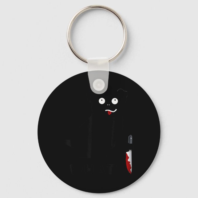 Dog What_ Funny Black Pug Tee Murderous Pug With Keychain (Front)