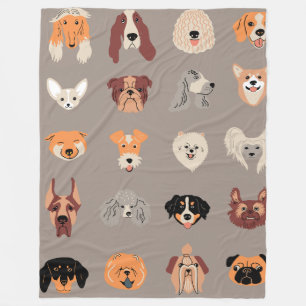 Dog Who 60x80 Fleece Blanket