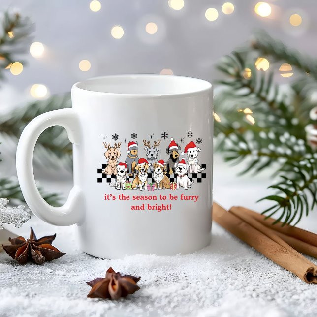 Dog WIshing you pawsively Christmas Gift  Coffee Mug (Creator Uploaded)
