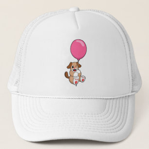Dog with Balloon Trucker Hat