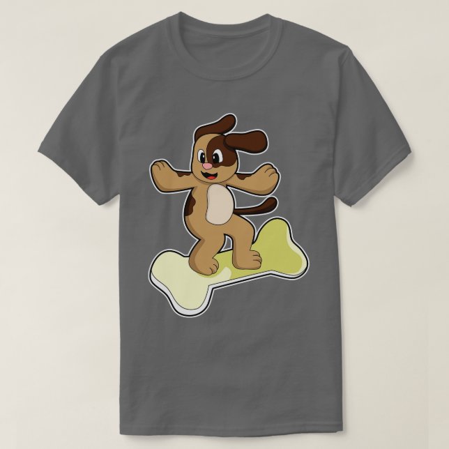Dog with Bone 3 T-Shirt (Design Front)