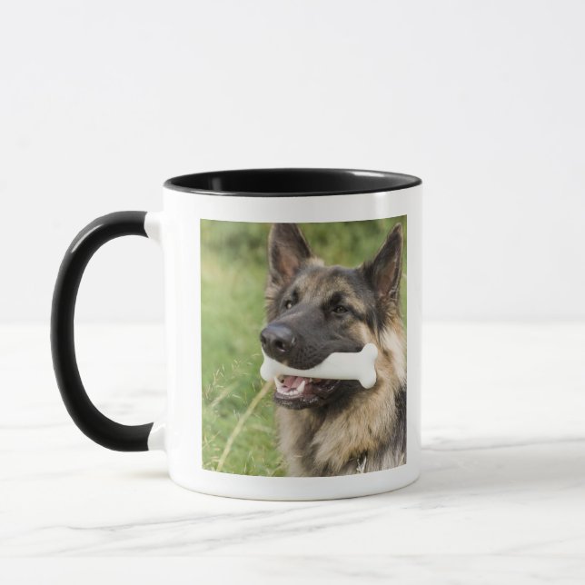 Dog with bone mug (Left)