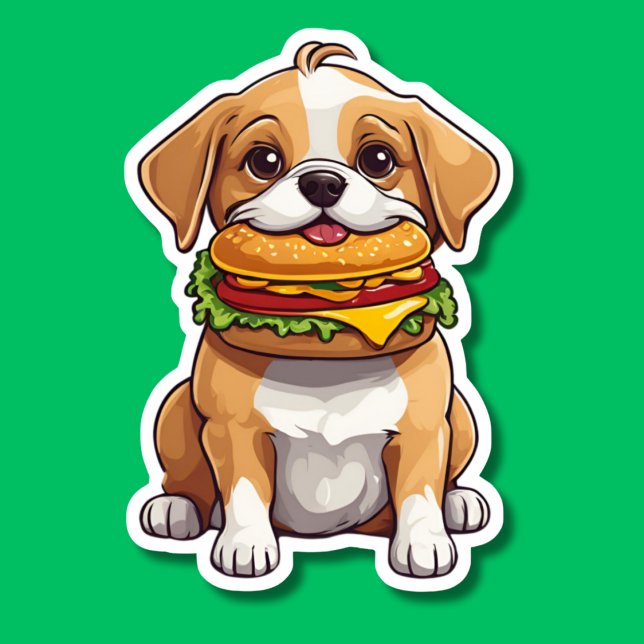 Dog with Cheeseburger Chew Waterproof (Creator Uploaded)