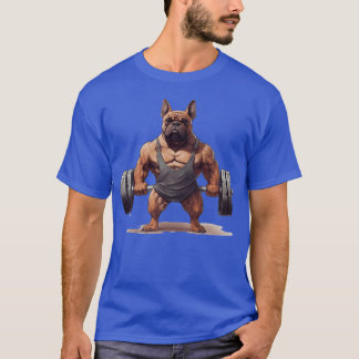 Dog with Dumbbell girl gift T-Shirt