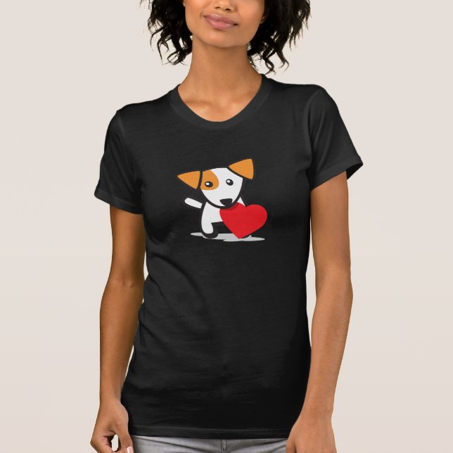 Dog with Heart T-Shirt (Front)