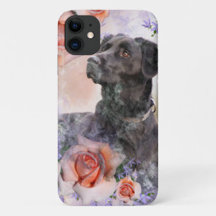 Dog With Roses iPhone 11 Case