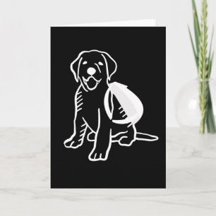 Dog with Rucksack Hiking Gift Idea Card