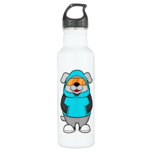 Dog with Sunglasses 710 Ml Water Bottle