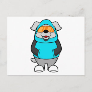 Dog with Sunglasses Postcard