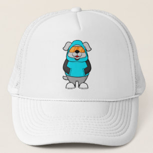 Dog with Sunglasses Trucker Hat