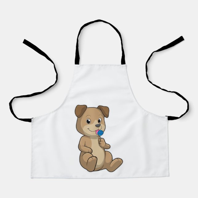 Dog with Sweets Lollipop Apron (Front)