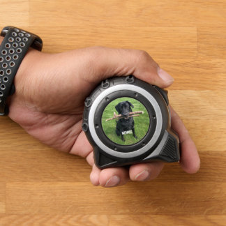Dog with two sticks Personalized Tape Measure 1