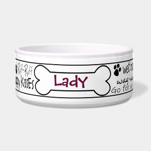 Dog Word Art Pet Bowl - Good Girl