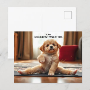 Dog Yoga Postcard