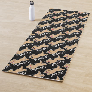 Dog Zoomies Black Yoga Mat