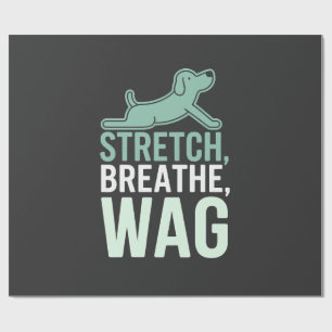 Doga Dog Yoga Pet Wellness Mindful Stretching Wrapping Paper