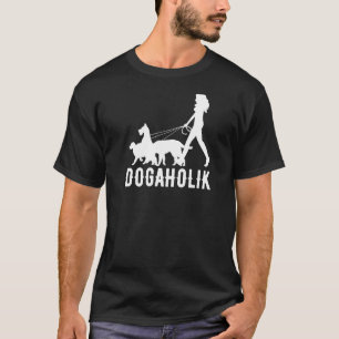 Dogaholic Walking With Dog Costume T-Shirt