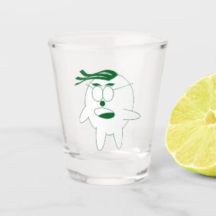 Dogbert-Shout Shot Glass – Satirical Cartoon Style