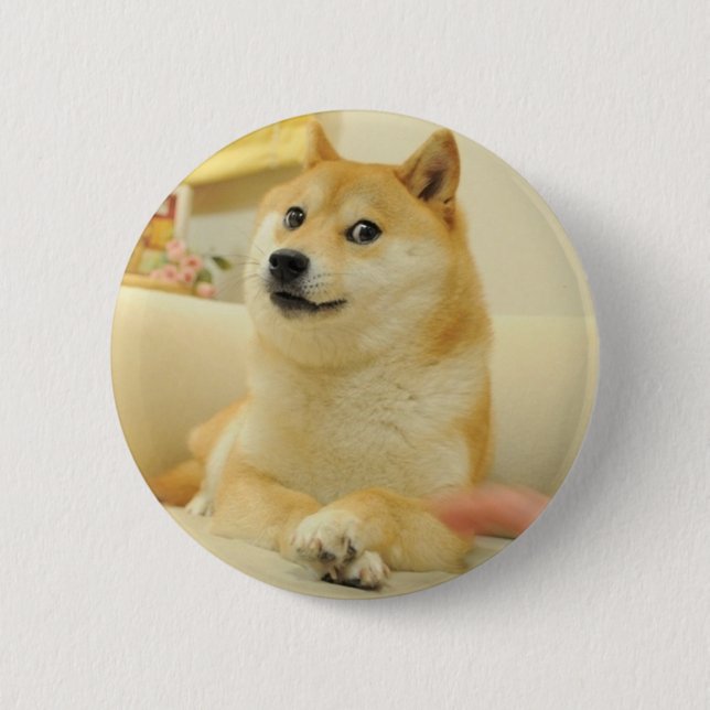 Doge 2 Inch Round Button (Front)