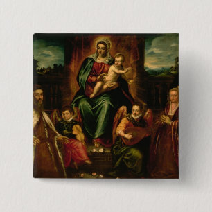Doge Alvise Mocenigo and Family 2 Inch Square Button