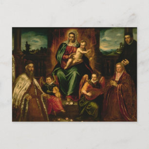 Doge Alvise Mocenigo and Family Postcard
