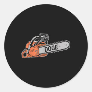 Doge Chainsaw D.o.g.e Saw Classic Round Sticker