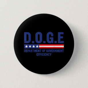 Doge D.o.g.e. Department Of Government Efficiency 2 Inch Round Button