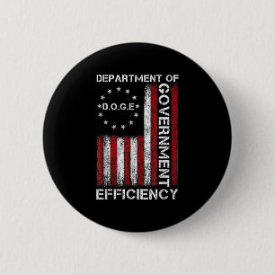 Doge D.o.g.e. Department Of Government Efficiency  2 Inch Round Button