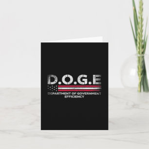Doge D.o.g.e. Department Of Government Efficiency Card