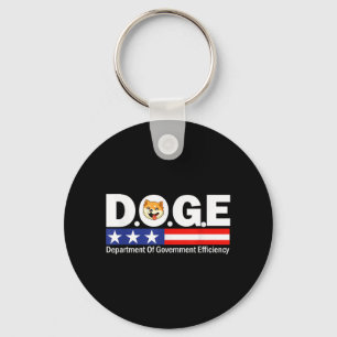 Doge D.o.g.e. Department Of Government Efficiency Keychain
